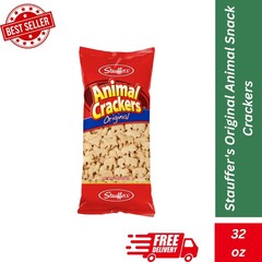 Stauffer’s Original Animal Snack Crackers, 32 oz Party Size Pillow Bag, Low Fat