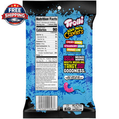 Sour Brite Crawlers Candy, Cherry-Lemon, Strawberry-Grape & Orange-Lime, Sweet a
