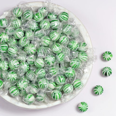 Jumbo Spearmint Mint Balls – 3 Pounds – Bulk Green Starlight Mints for Saint Pat