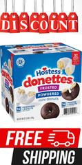 Hostess Donettes Variety Pack Donuts, Snack Size, 1.5 oz., 32 pack FREE SHIPPING