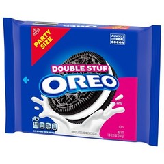 Double Stuf Chocolate Sandwich Cookies, Party Size, 24.95 oz