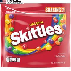 SKITTLES Summer Candy Sharing Size Bag, Chewy 15.6 Ounce (Pack of 1), Orange