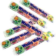 Wacky Wafers 6 Pack Retro Candy Discs Assorted Fruit Flavors SHIPS FREE