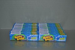 (18) Hubba Bubba Sour Blue Raspberry Bubble Gum, 5 Pieces In Each, BB 10/26