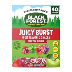 Black Forest, Juicy Burst, Fruit Flavored Snacks, 0.8 oz 40 ct