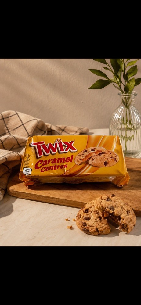 TWIX COOKIES – CARAMEL CENTRES – 144G – DELICIOUS CRISPY COOKIE CHOCOLATE
