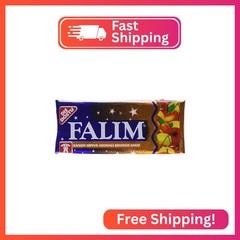 Falim Sugarless Plain Gum, Fruit Mix Flavoured, 20 Pack, 100 Pieces Each