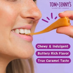 Tom & Jenny’s Sugar Free Caramel – Individually Wrapped Sugar Free Candy – Zero
