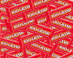 100 GRAND Milk Chocolate & Caramel, Fun Size Candy Bars (2 Pounds Bag) On Sale!