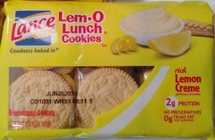Lance Lem-O Lunch Cookies-Lemon Creme Sandwich, 6.6 oz – (8) Packs (192 Cookies)