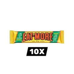 10 x Eat-more Candy Bars Dark Toffee Peanut Chocolate 52g – FREE SHIPPING