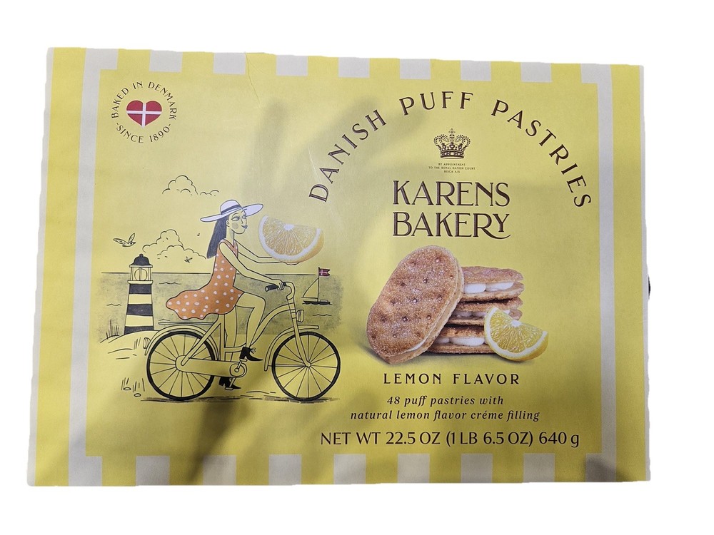 Karen’s Bakery Danish Puff Pastry Lemon 48 Pack 22.5oz