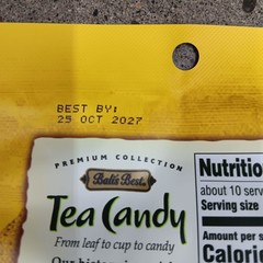 Balis Best Citrus Green Tea Candy 42 Pieces 5.3 Oz Real Tea Extract from Java