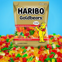 HARIBO Goldbears Gummy Bears Original Assorted Fruit Flavor Candy Gummies, 28.8