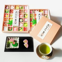 WAGASHI Japanese Traditional sweets large 42 pcs Gift Box Kyoto Japan Fukuya