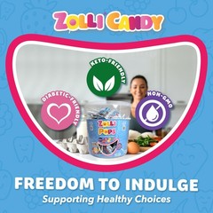 Zollipops Clean Teeth Pops Sugar Free Candy 1 Pound (Pack of 1), Assorted
