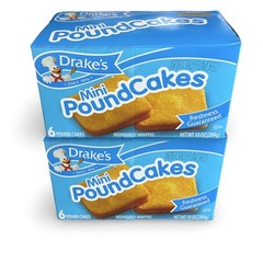 Drake’s Mini Pound Cakes – 2 Boxes | 6 Cakes per Box (12 Total Cakes)