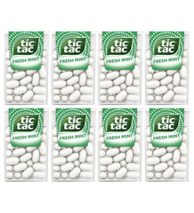 Tic Tac Fresh Mint Flavour Candy 7.2gm Each Pack of 8