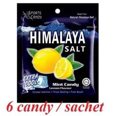 Himalaya Salt Sport Candy / Lemon Mint Flavor / Pack of 12 / Extra Cool Free Shi
