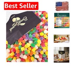 Spice Drops Candy, Old-Fashioned Gumdrops, 6 Flavors Jelly Candy, 2.5 Pound