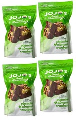 4-PACK JOJO’s Snack Victoriously Dark Cocoa Pistachio Almond Cranberry 14.4oz ea