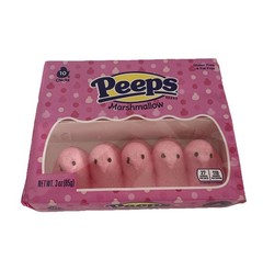 10 Count Gluten Free Pink Marshmallow Chicks Easter Peeps (SHIP IN 24)