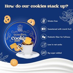 Sugar Free Butter Cookies, Danish Shortbread Cookies, Gluten Free, No Sugar A…