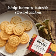 Walker’s Shortbread Rounds Pure Butter Shortbread Cookies 5.3 Oz Box Pack of 4