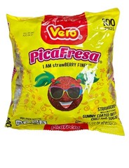 VERO Pica Fresa Strawberry 100 Pcs Gummy Gummies With Chili And Sugar