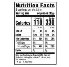 12x Packs Sour Patch Kids Strikers Black Raspberry Candy – 3.17oz Each