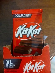 KIT KAT Milk Chocolate Wafer XL, Candy Bars, 4.3 oz (10 Count, 10 Pieces)