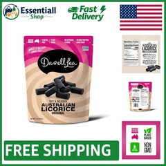 Soft Australian Licorice – Non-GMO & Palm Oil Free, 7oz Pack of Chewy Delight
