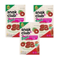 Snak Club Tajin Watermelon Rings Gummies 5 oz Bags Chili Lime Candy 3 Pack