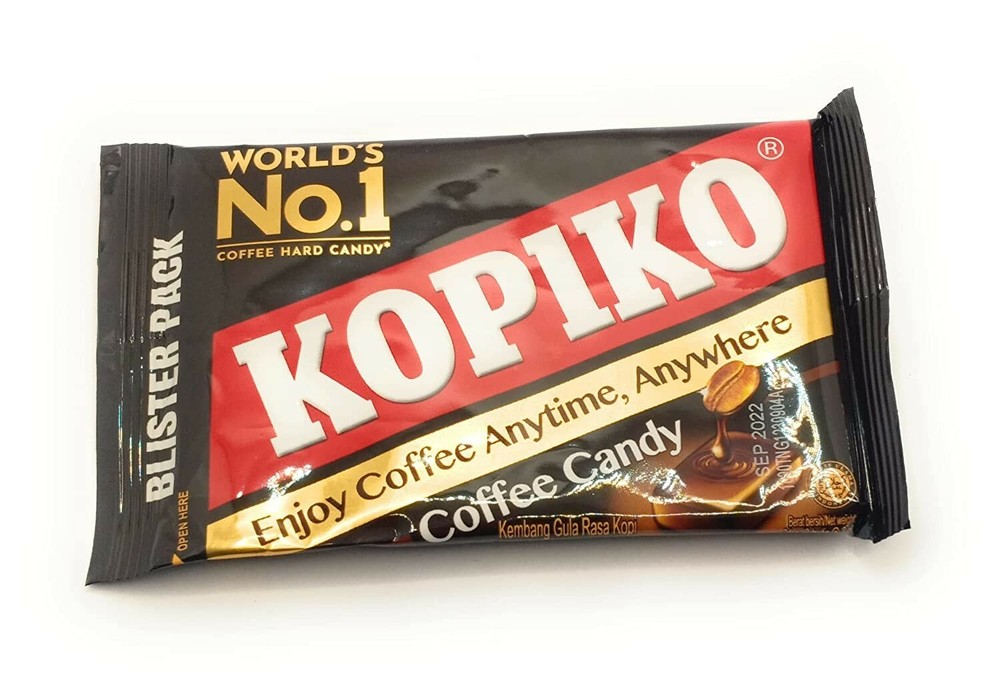 6 Pack, Kopiko Coffee Candy – Blister Pack Hard Coffee Candy – Exp: 1-2025