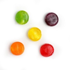 Assorted Fruit Hard Candy, 1 Pound Bulk Candy Approx. 75 pcs., Individually W…