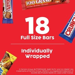 Individually Wrapped Full Size Crunch & Baby Ruth Chocolates – 31.2 oz Treat