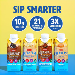 Ready to Drink with Fiber, Rich Milk Chocolate, 8 FL OZ Carton (Pack of 24)