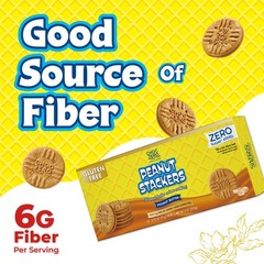 Peanut Stackers Sugar Free Peanut Butter Sandwich Cookies, Gluten Free, No Su…