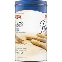 Pirouette Cookies, French Vanilla Flavored Crème Filled Wafers, 13.5 Oz Tin