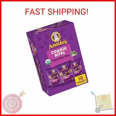 Annie’s Organic Chocolate Chip Cookie Bites, 10 Pouches, 10.5 oz