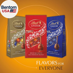 LINDOR Caramel Milk Chocolate Candy Truffles, Milk Chocolate Candy with Smooth,
