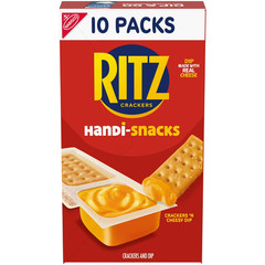 Handi-Snacks RITZ Crackers ‘N Cheesy Dip Snack Packs, 10 Snack Packs