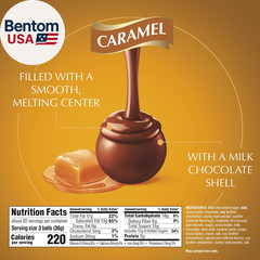 LINDOR Caramel Milk Chocolate Candy Truffles, Milk Chocolate Candy with Smooth,