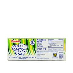 Charms Blow Pop Lollipops – Individually Wrapped 48 Count (Pack of 1), Green
