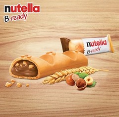 : “Nutella B-ready ” a crisp wafer of bread in the form of mini baguette stuf…