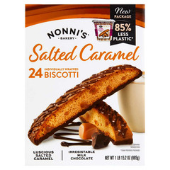 Nonni’s Almond Chocolate OR Salted Caramel Biscotti 31.2 oz. 24 ct Each
