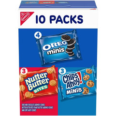 NABISCO Mini Cookies Variety Pack, 10 oz, 10 Count