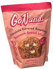 GoNanas LIMITED Chocolate Covered Raspberry Banana Bread Muffin Mix BB 11/27 NEW