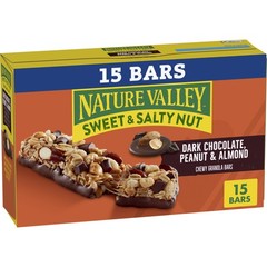 Nature Valley Sweet and Salty Nut Granola Bars, Dark 15 Count (Pack of 1)