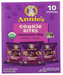 Annie’s Organic Chocolate Chip Cookie Bites, 10 Pouches, 10.5 oz